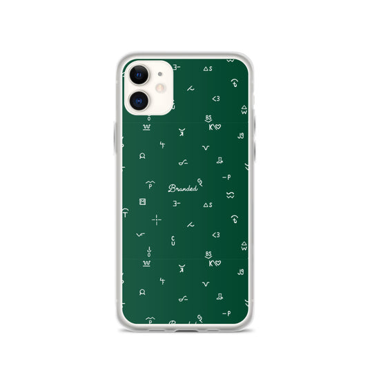 iPhone Case Branded Green