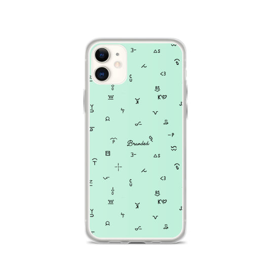 iPhone Case Branded Turquoise