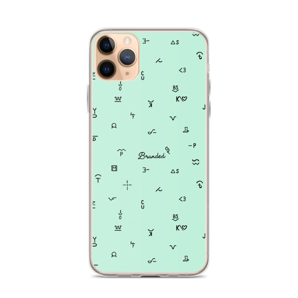 iPhone Case Branded Turquoise