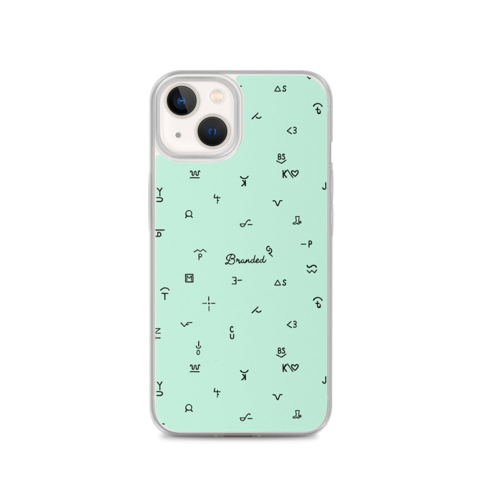 iPhone Case Branded Turquoise