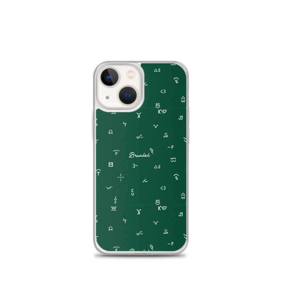 iPhone Case Branded Green