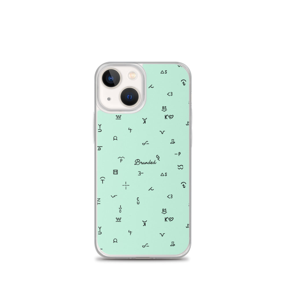 iPhone Case Branded Turquoise