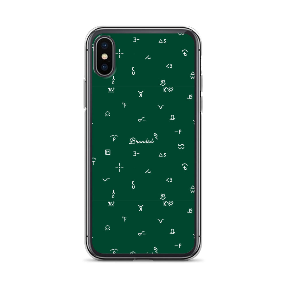 iPhone Case Branded Green