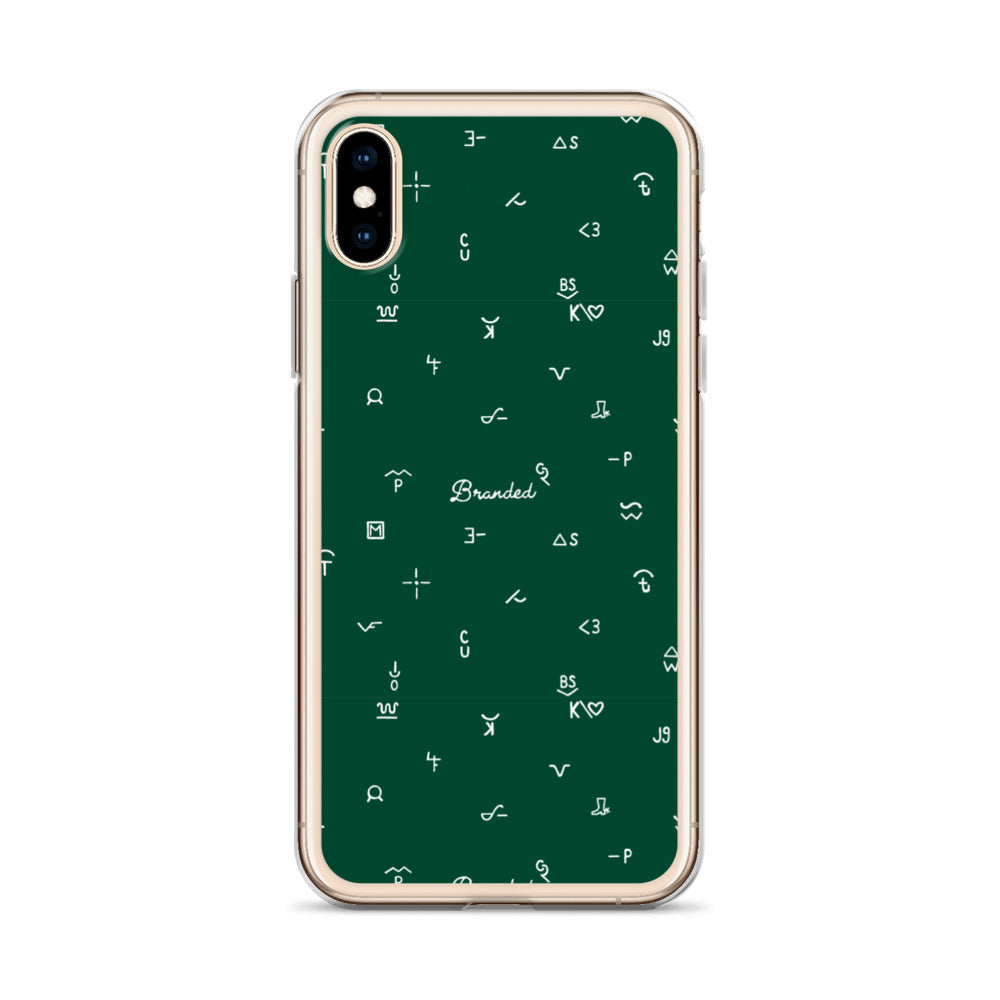 iPhone Case Branded Green