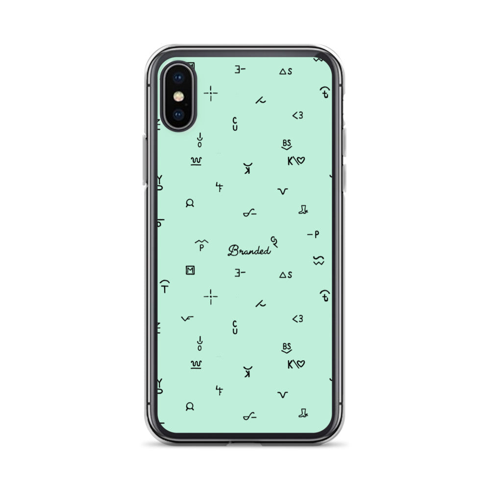 iPhone Case Branded Turquoise