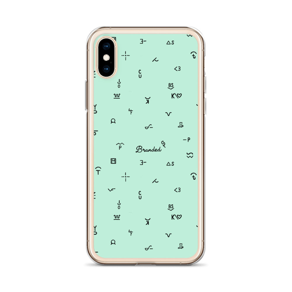 iPhone Case Branded Turquoise