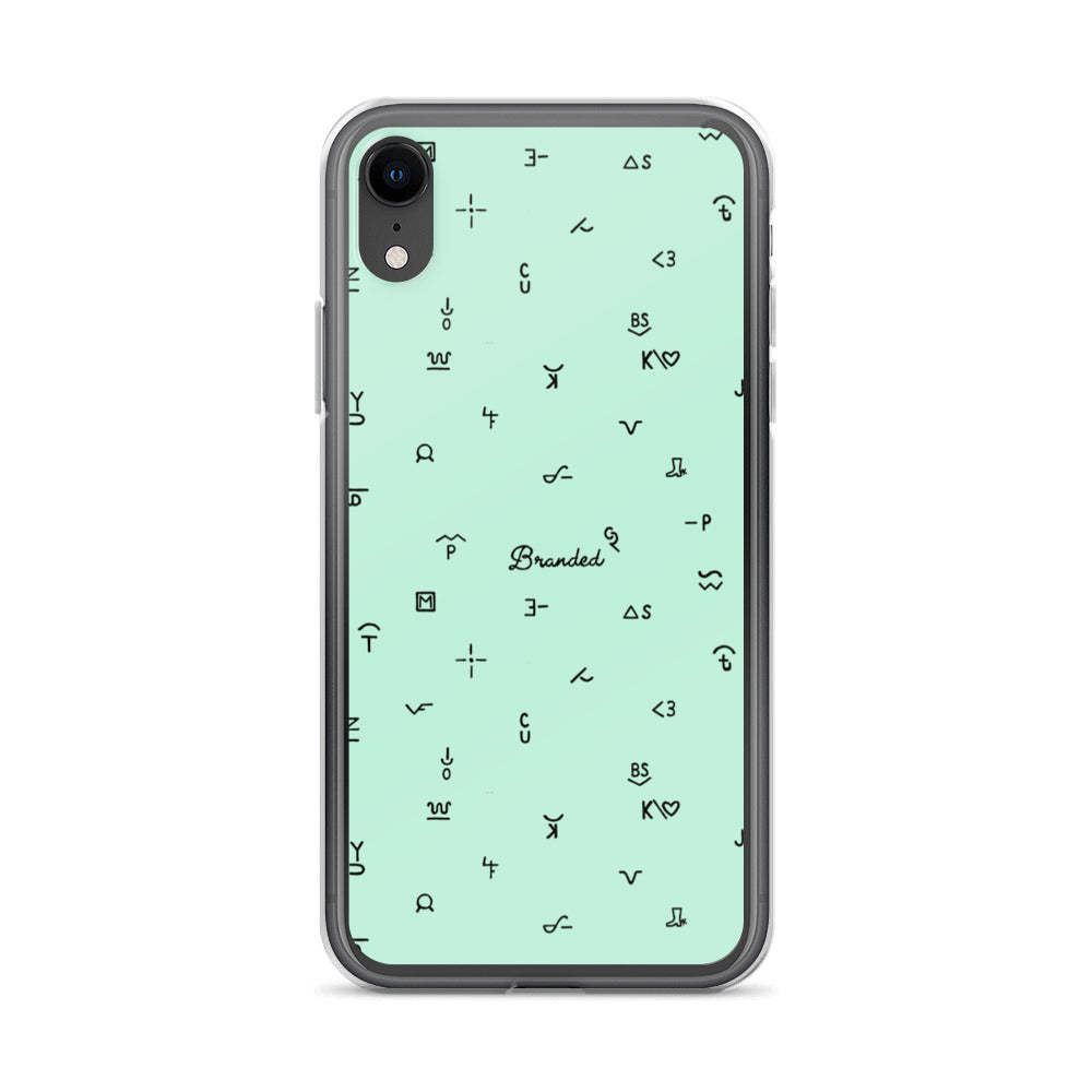 iPhone Case Branded Turquoise