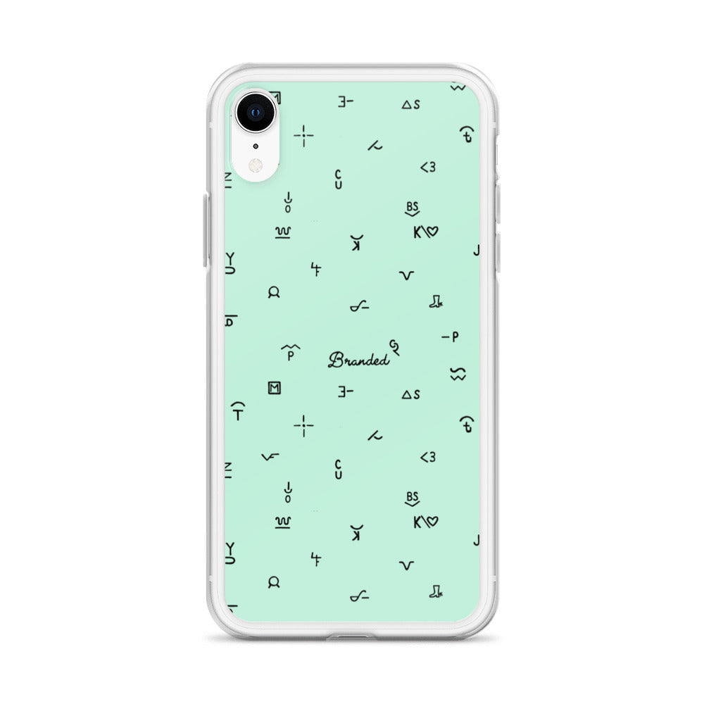 iPhone Case Branded Turquoise