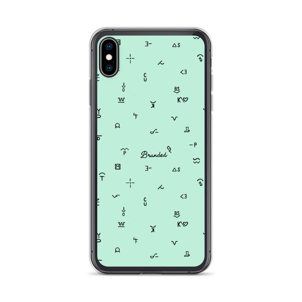 iPhone Case Branded Turquoise