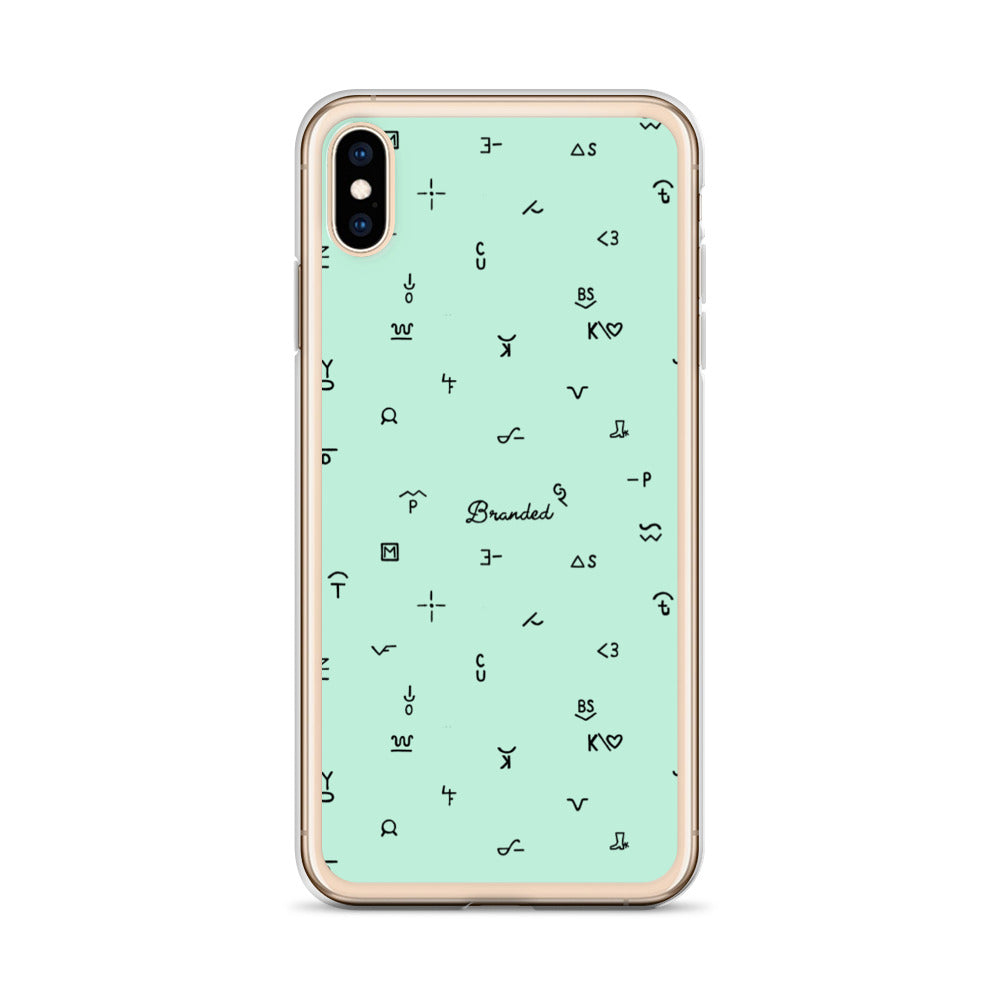 iPhone Case Branded Turquoise